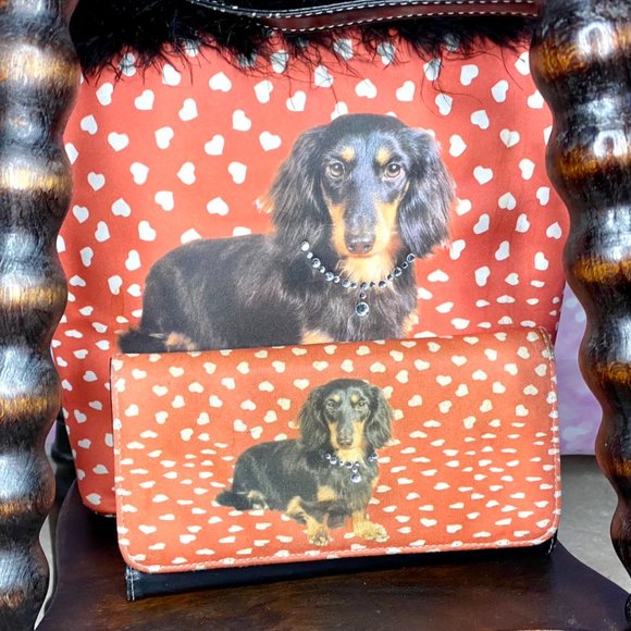 Dachshund bag and matching wallet - Picture 12 of 14